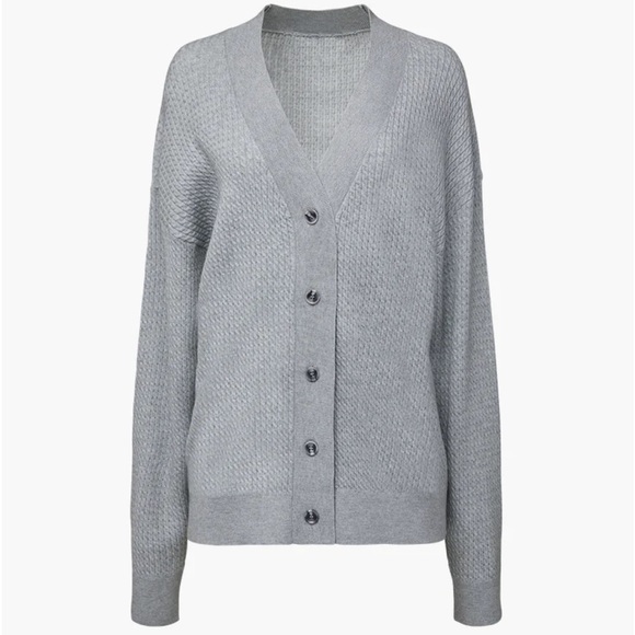 NWT We Wore What Cable Knit Varsity Sweater M/L - Picture 6 of 13